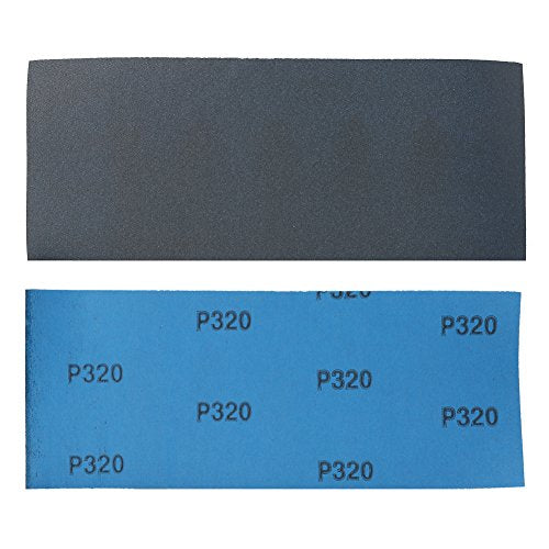 LotFancy 320 Grit Sandpaper, 45PCS, 9 x 3.6 Dry Wet Sand Paper, Silicon Carbide Sanding Sheet for Metal Automotive Wood Furniture Sanding, Polishing, Finishing - size: 320Grit