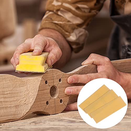 HARFINGTON 50pcs Micro Sander Paper 800 Grit 3.5x1.2 Inch Mini Sanding Sheets Strips Hook Loop Sandpapers for Wood Metal Small Projects Tight Spaces Polish Work - size: 800 Grit