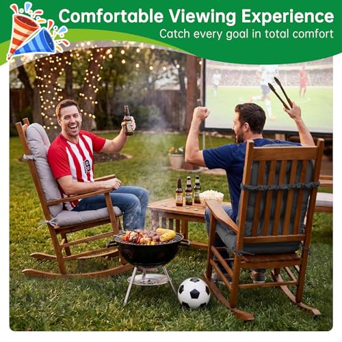 Adirondack Chair Cushion Waterproof Outdoor Rocking Chair Pads - color: Black