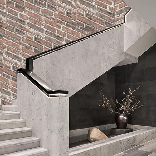 3D Faux Brick Wall Panels, Peel and Stick, XPE Foam, Red, 10 PCS - color: Red Brick, size: 10PCS
