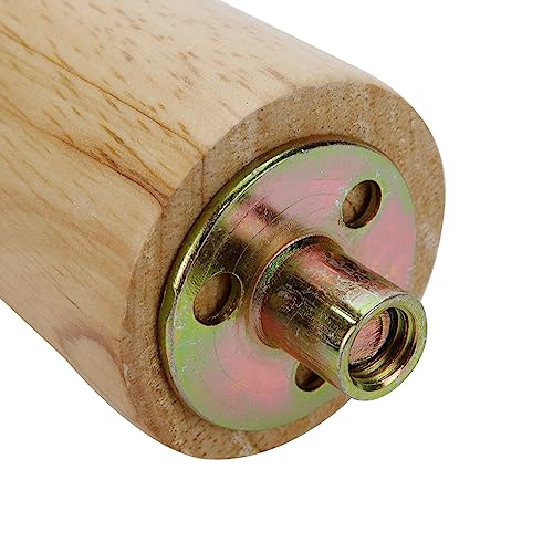 M10 Furniture Legs,6 inch Height Wood Round Tapered,Wood Color