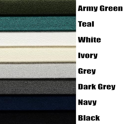 Durable Chenille Boucle Upholstery Fabric by the Yard for Chair Sofa Couch Bench Armchair bar stools (Black, 3 Yards (55" x 108")) - color: Black, size: 3 Yards (55" x 108")