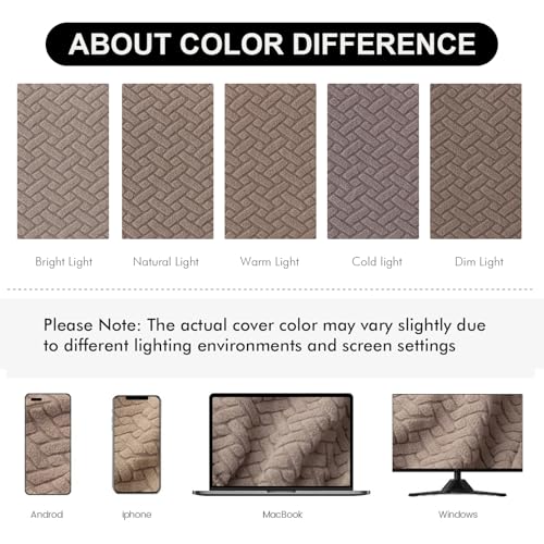Genina Waterproof Chair Covers for Dining Room Chair Slipcovers Set of 4 - color: Taupe, size: 14-18in Waterproof
