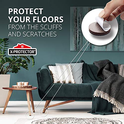 Non Slip Furniture Pads X-Protector - 8 PCS 1 1/2” - Furniture Grippers - size: 1.5 inch 8 Round