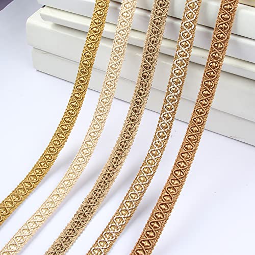 Gimp Braid Trim, 10 Yards 0.59 Inch Fabric Trim, Beige - color: Beige, size: 10yard