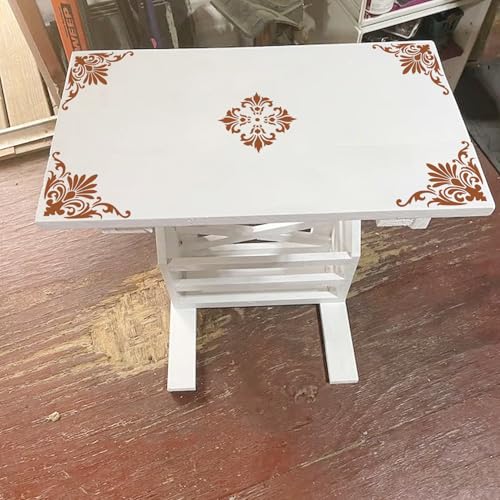 Corner Border Stencils for Crafts Mexican Flower Furniture Stencils - style: corner