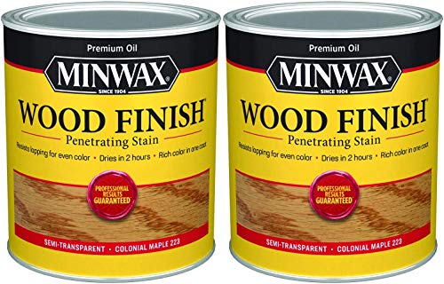 Minwax 224104444 Wood Finish Penetrating Interior Wood Stain, 1/2 Pint, Fruitwood 2 Pack