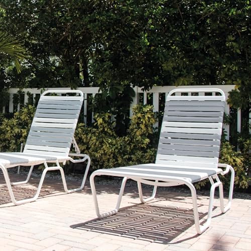 LukLoy 2" Wide 40ft Long Vinyl Straps for Patio Chairs Repairs, Grey - color: Grey