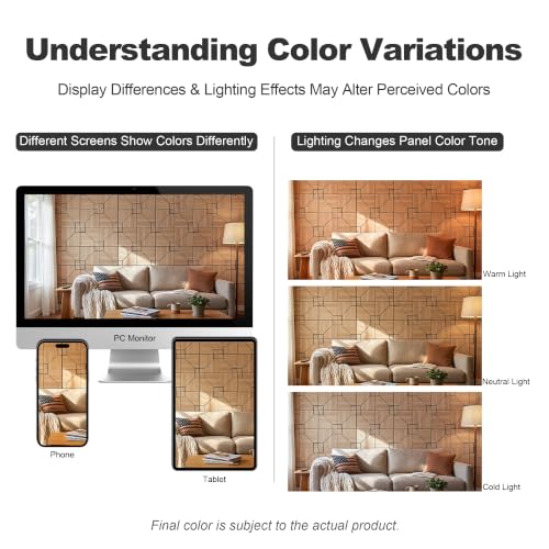 WoveN SounD Acoustic Wall Panels, Natural Oak, 16 Pack, 12x12 in - color: DoubleCell, Natural Oak, 16 Pack