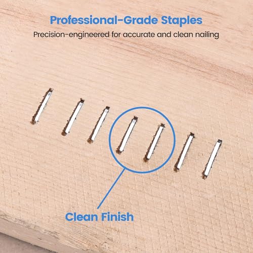 meite J10 Series Upholstery Staples-20 Gauge 7/16-Inch Crown Galvanized Staples 3/8-Inch Length for 1013J Staple Gun for Carpet, Woodworking (5,000 Pcs) - size: 3/8" Length, style: 1 Box