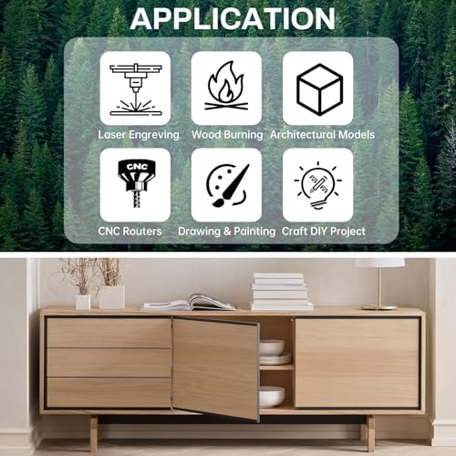 2 Pack Plywood Sheets, 17.1" x 23.6"x 1/16" Basswood Sheets - color: 2 Pack, size: 17.1" x 23.6"x 1/16"