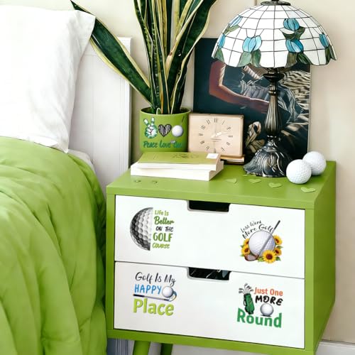 Peacoblue Golf Quotes Rub On Transfers for Craft, Transfer Sticker - style: Golf Balls and Clubs