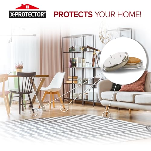 X-Protector Nail On Chair Leg Pads - 16 PCS 1" - Chair Leg Floor Protectors - size: 1in (FELT, 16 PCS)