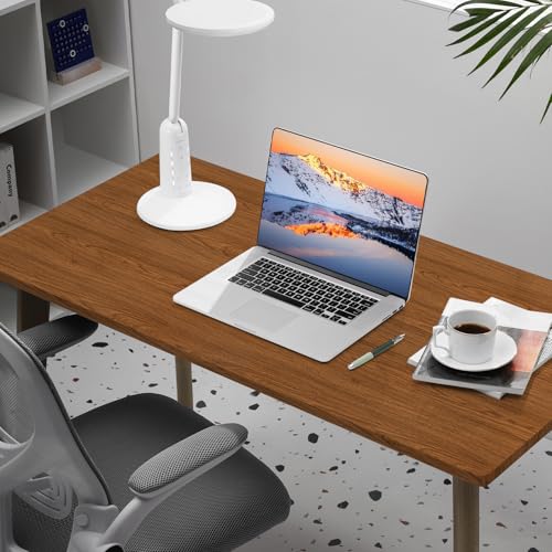Wood Walnut Contact Paper Peel and Stick Brown Wooden Grain Vinyl Wrap - color: Nut-brown, size: 11.8" x 196.8"