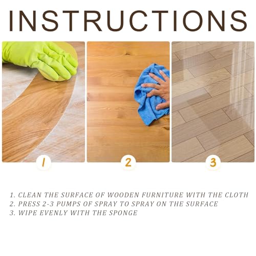 2PCS Natural Beeswax Spray, Beeswax Spray Cleaner, Beeswax Furniture Polish, The Original Beeswax Spray, Wood Seasoning Beewax For Furniture Floor, for Furniture, Floor, Tables, Cabinets