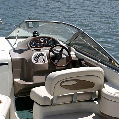 Marine Vinyl Fabric, Upholstery Faux Leather, Outdoor Boat Automotive, DIY and Crafting Pleather - One Foot 12"x54" (Grey) - color: Grey, size: 1/3 Yard