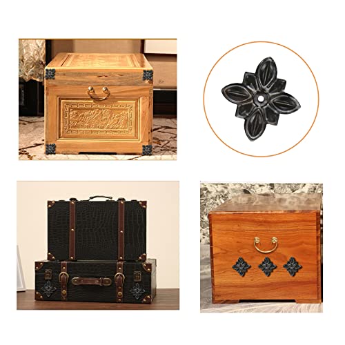 24Pcs Antique Bronze Corner Appliques Decorative Edge Protector