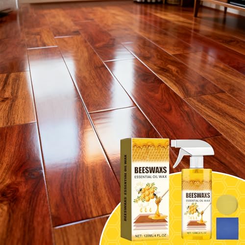 Beeswax Wood Polish Spray, 2026 New Furniture Polish and Cleaner, Natural Wood Polish Spray, suitable for living rooms, kitchens, wooden furniture, and floors.