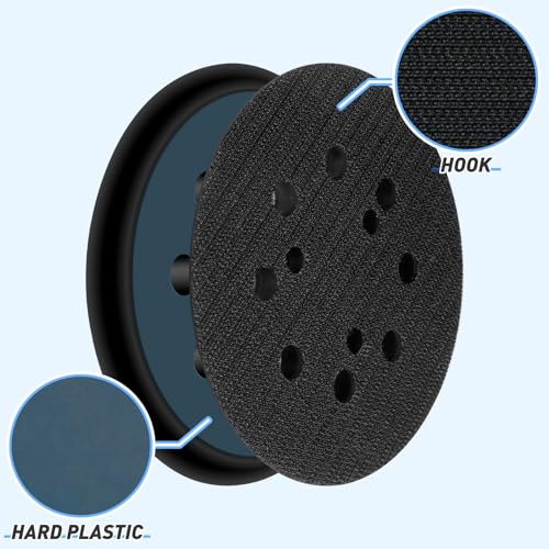 2 Pcs 5 Inch Sander Replacement Pads 8 Hole Hook and Loop - style: 2 Pcs-3 Hole