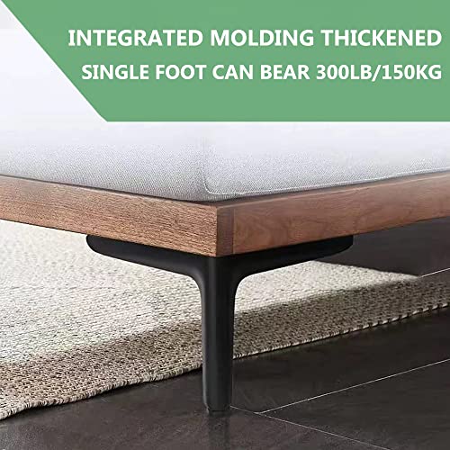 6 inch/15cm Matte Black Metal Furniture Legs Set of 4 - color: Matte Black, size: 6 inch