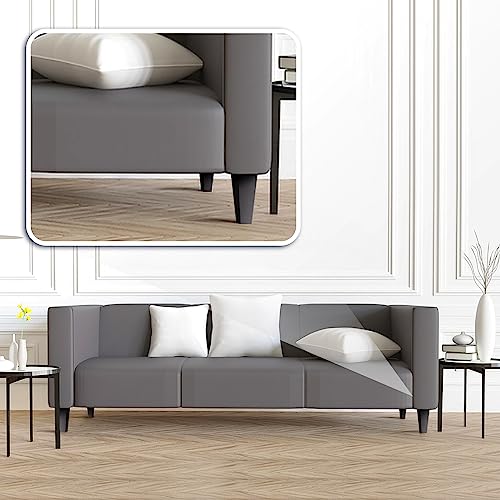 Couch Legs Furniture Legs 6 inch, Sofa Legs Set of 4,Midcentury Couch Legs with Replacement Rubber Pad,for Furniture or DIY Projects,Suitable for Increasing The Height of Furniture