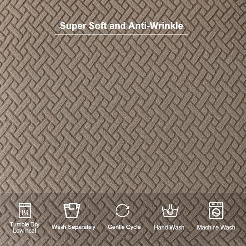 Genina Seat Covers for Dining Room Washable Chair Seat Slipcovers Set of 6 - color: Taupe, size: 16-20in Not waterproof