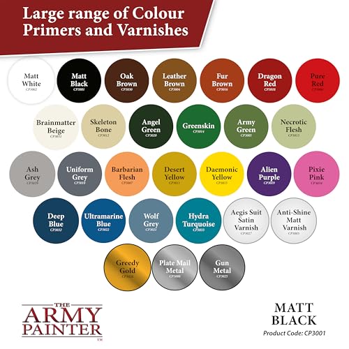 The Army Painter, Colour Primer Matt Black, 400 ml acrylic spray - color: Matt Black