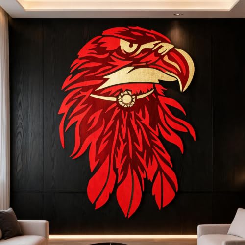 TIAMECH A4 Reusable Eagle Head Stencil for Painting - color: Eagle Head