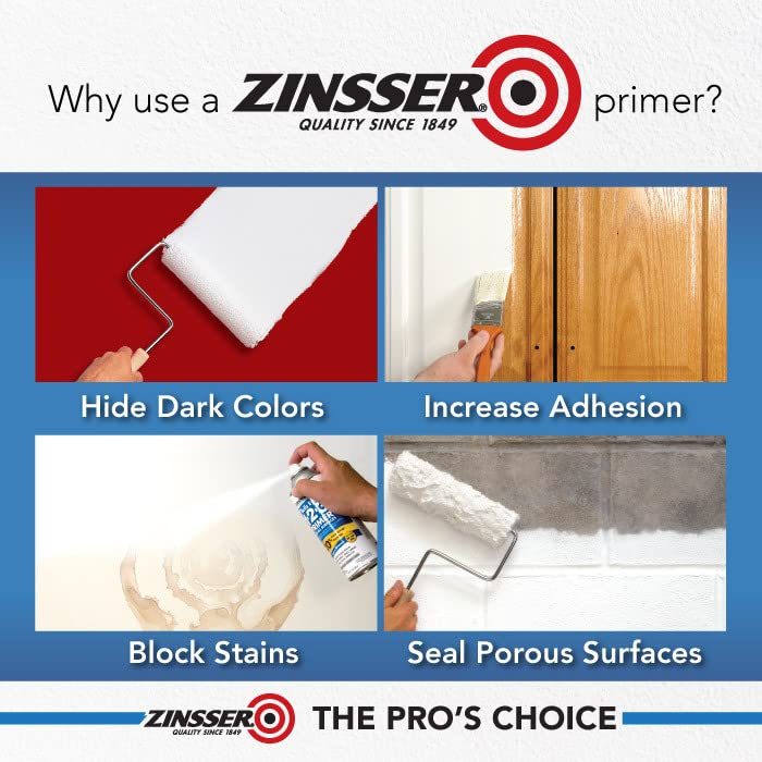 Rust-Oleum Zinsser 287512 Molding Blocking Spray Primer, 13 oz, White - size: 13 Fl Oz (Pack of 1)