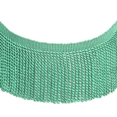 5 Yard Curtain Bullion Fringe Trim-Rayon Tassel Embellishments - color: light green