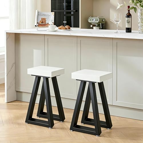 24 Inch Metal Table Legs Black, Industrial DIY Furniture Legs for Desk, Nightstand, Coffee/End/Side Table, Set of 2 - size: 24 '' Trapezoid