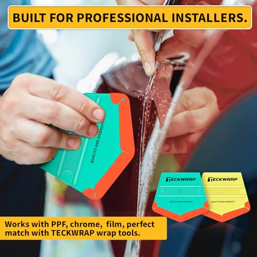 TECKWRAP Felt Squeegee for Vinyl Wrap Window Tint, V-Shape, Soft/Med - color: 2pcs V-shaped
