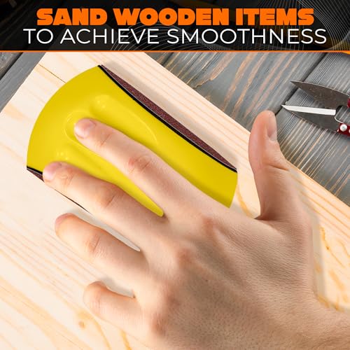 Mouse Sanding Blocks 2 Pcs, Hand Sander for Wood, Auto Body, Crafts