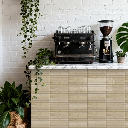 20 Sheets Subway Tile Stickers Peel and Stick Backsplash Decal Panel - color: Etp06