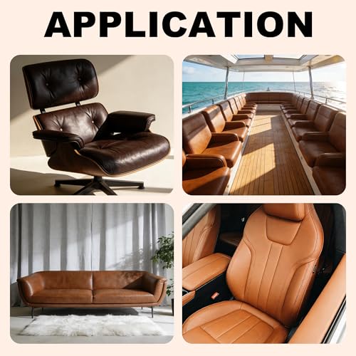 Faux Leather, Marine Vinyl PVC Leather for DIY Upholstery, Sofa Car Boat Seat Repair, Waterproof & Easy to Clean, Dark Brown (1 Yd 55x36 Inch) - color: Dark Brown, size: 1Yd (55x36inch)