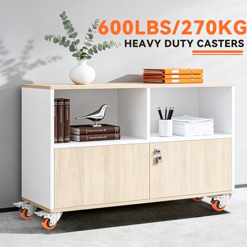 W B D WEIBIDA 2" Plate Caster Wheels Heavy Duty 600 Lbs Load Capacity Swivel Casters with Brake Set of 4, Safety Dual Locking, No Noise Wheels for Furniture, Carts (Screws and Screwdriver) - size: 2 INCH
