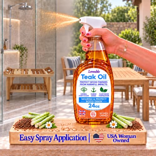 EcoDecors Teak Wood Oil Teak Cleaner Spray Bottle - style: Loveable, Teak Oil