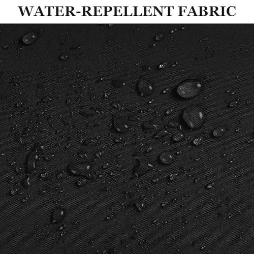 Waterproof Canvas Fabric by The Yard 150D Upholstery Fabric 8 Yard Black - color: Black, size: 8 Yard