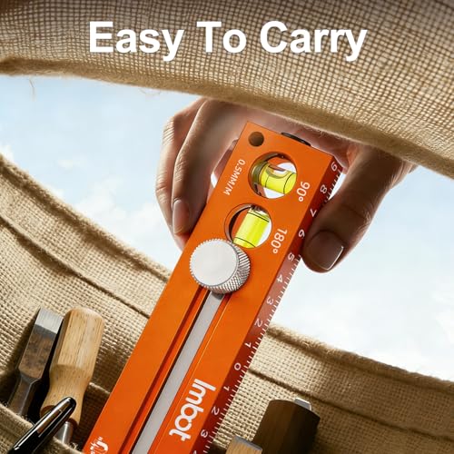 Imbot Leveling Marking Ruler Adjustable for Carpentry Woodworking
