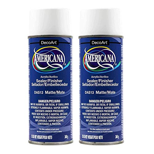 Deco Art 12-Ounce Americana Acrylic Sealer/Finish Aerosol Spray, Matte 2 Pack