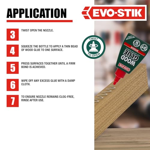 EVO-STIK Wood Glue Clear - 125ml - Interior - Extra Strong - size: 125ML
