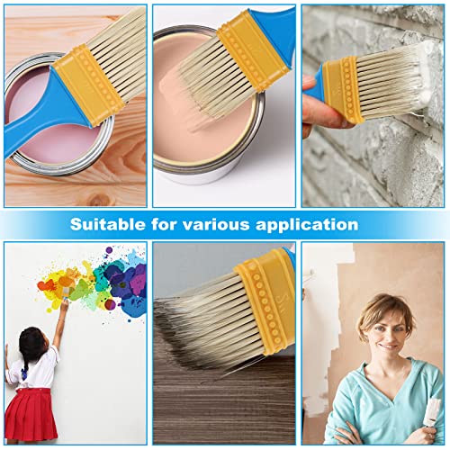 Acrux7 40 Pack 2 Inch Chip Brush, Paint Brushes Bulk, Plastic Handle Painting Brushes, Stain Brushes for Painting, Refinishing Furniture, Fences and Wall, DIY Projects