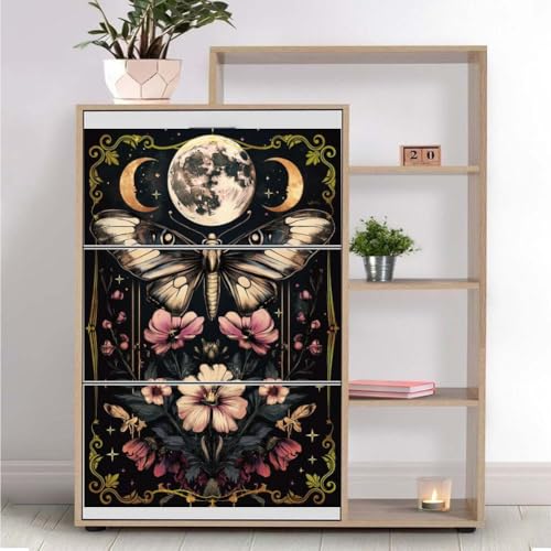OLYCRAFT 3Pcs/Set Butterfly Earth Rub on Transfers for Furniture and Crafts 12x6 Inch Border Furniture Decals Decor Flower Transfer Stickers with 1pc Scraper for Scrapbook Window DIY Home Decor - style: Butterfly