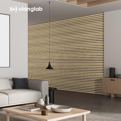 Olanglab Wood Panels for Wall 4Pack 94.5"x12.6" Warm Oak - color: Warm Oak