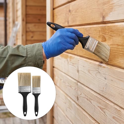 16 Pcs Paint Brushes 3 Inch & 2 Inch Chip Brushes Set Flat Paintbrush Bulk
