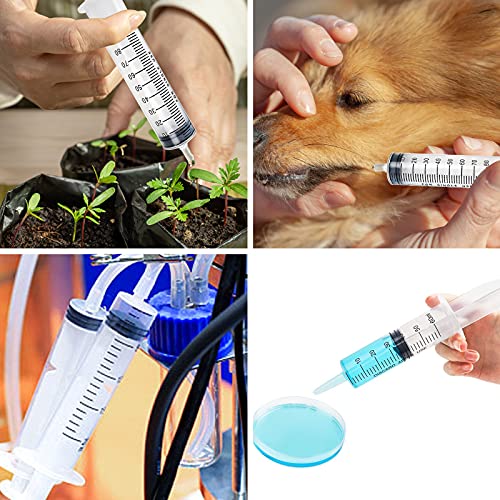 2pcs 100ml Plastic Syringes with 2pcs 47in Flexible Tubing and Luer Tips