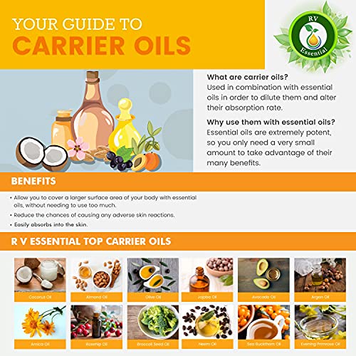 R V Essential Pure Walnut Carrier Oil 50ml (1.69oz)- Juglans Regia - size: 1.69 Fl Oz (Pack of 1)