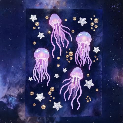 TIAMECH A4 Reusable Jellyfish Star Stencil for Painting - color: Jellyfish Star