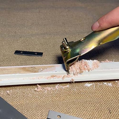 3PCS Paint Scraper Carbide Blades Double-Edged Reversible Heavy Duty Replacement Blades Paint Scraper Blades Replacement Blades to Remove Paint, Varnish, Wood, Glue, Fit
