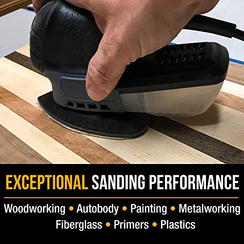 Dura-Gold Mouse Detail Sander Sandpaper Sanding Sheets, 5 Hole, 2000 Grit - size: 2000-Grit